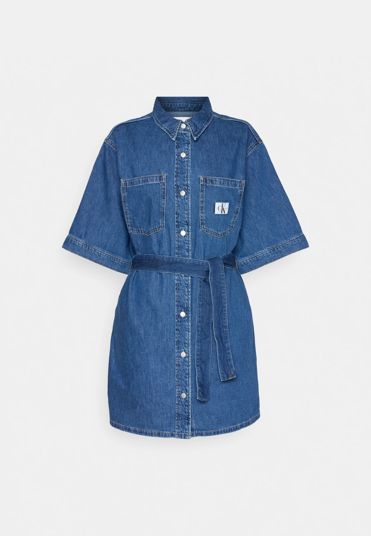 Calvin Klein Jeans - Boxy Belted Shirt Dress